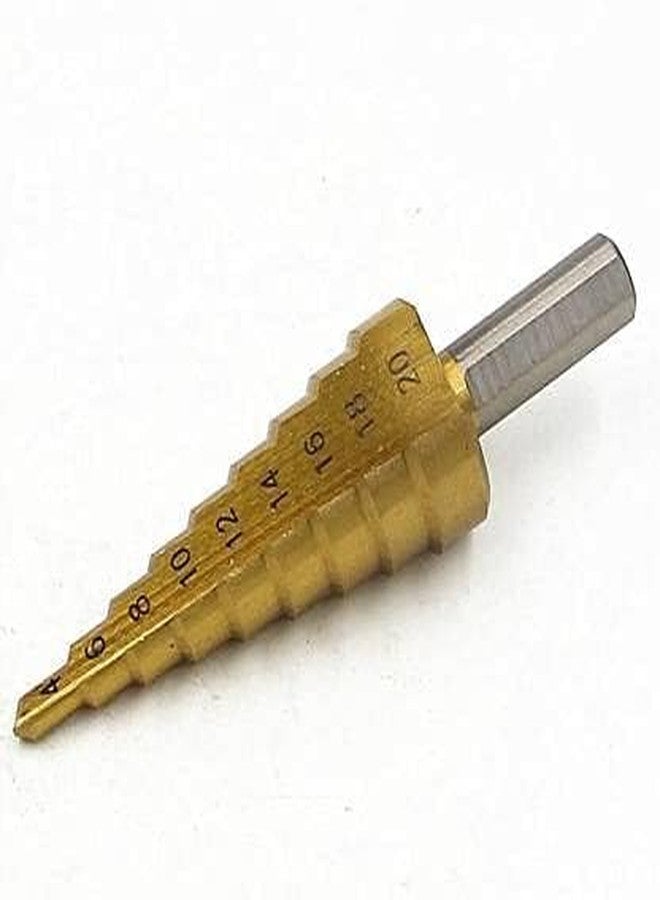 ISC 1Pc 4mm-20mm 9 Steps Sizes HSS Hex Titanium Step Drill Bit Hole Cutter - Image 3